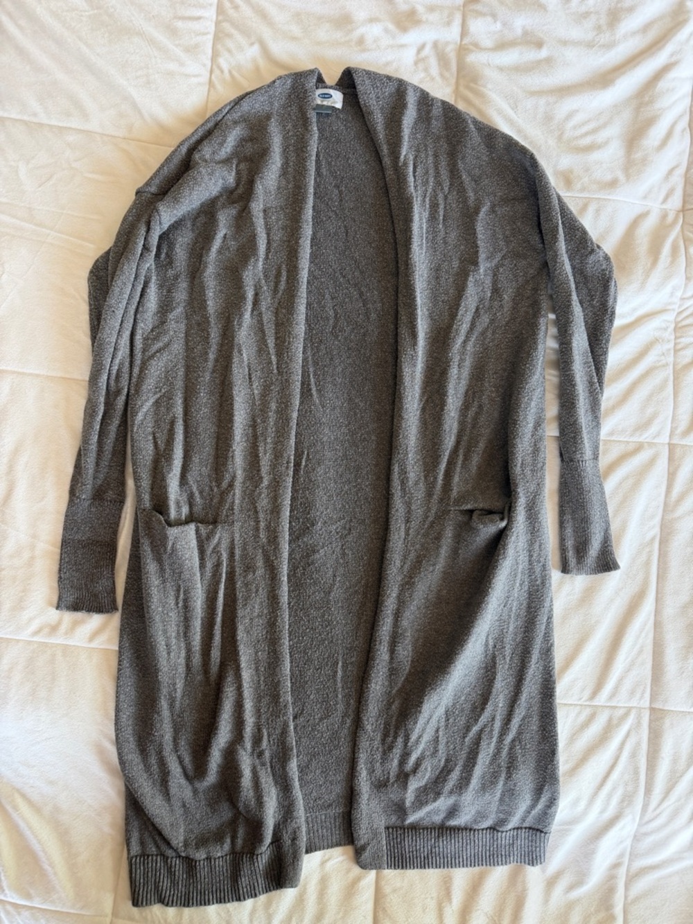 Long Old Navy Gray Cardigan